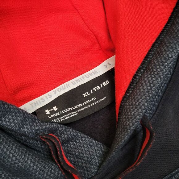 Men's XL Under Armour Black Texas Tech Red Raiders Game Day Pullover Hoodie - Picture 5 of 9